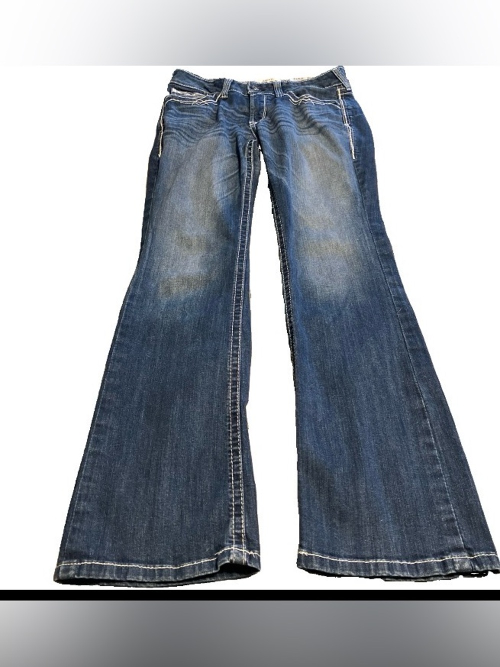 Ariat R.E.A.L. Women’s 32x32 Jeans Dark Wash, Mid Rise, Bootcut , Entwined